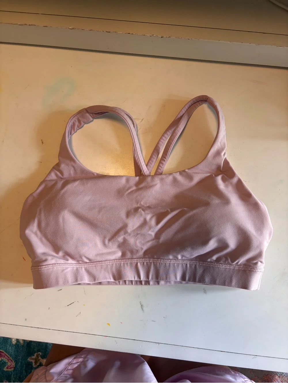 Lululemon Energy Medium Support Bra in Parfait Pink